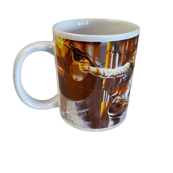 Star Wars Mug Cup Han Solo & Boba Fett 2011 Collection Display 7oz Ceramic - Picture 5 of 7